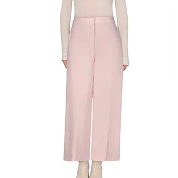 Stella McCartney blush pink pants sz 40 wool silk lined, slight crop - Picture 2 of 9